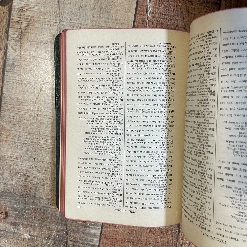 RARE ANTIQUE Circa 1900 Edition The Complete Poetical Works of Alfred Tennyson